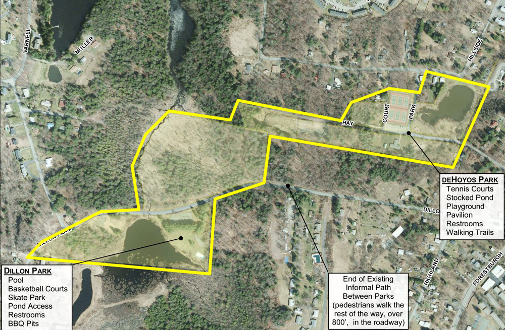 De Hoyos Memorial Park boundaries