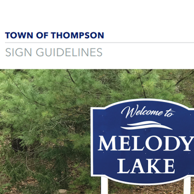 Signage Guidelines for Thompson NY