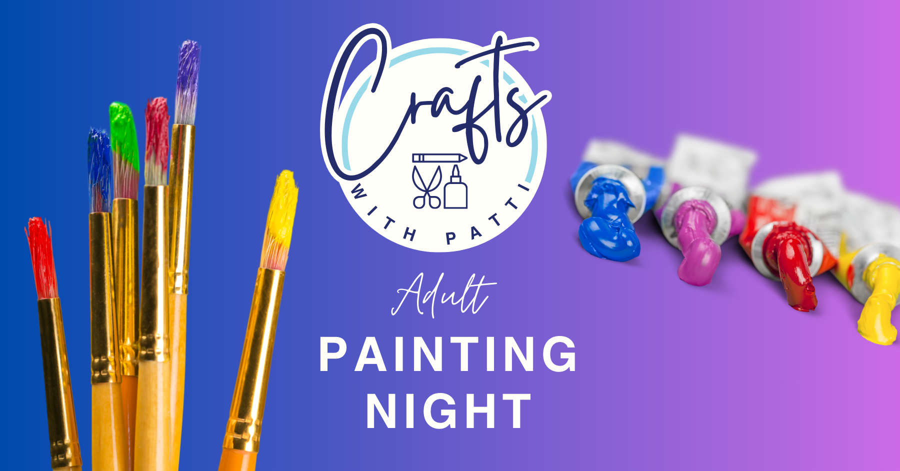 Crafts with Patti for Adults Painting Night