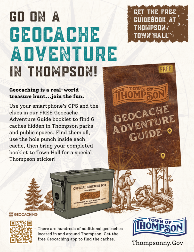 Go on a geocache adventure in Thompson NY!